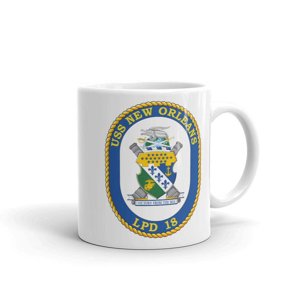USS New Orleans (LPD-18) Ship's Crest Mug