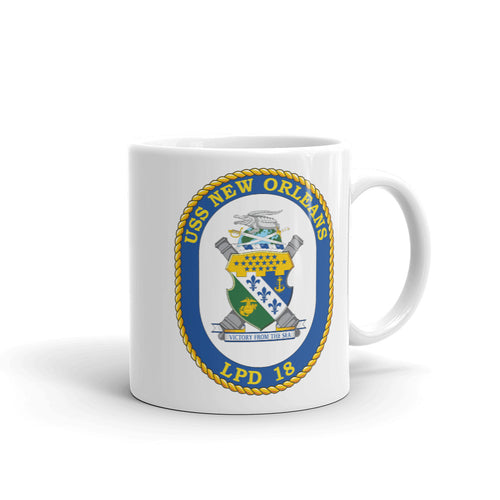 USS New Orleans (LPD-18) Ship's Crest Mug