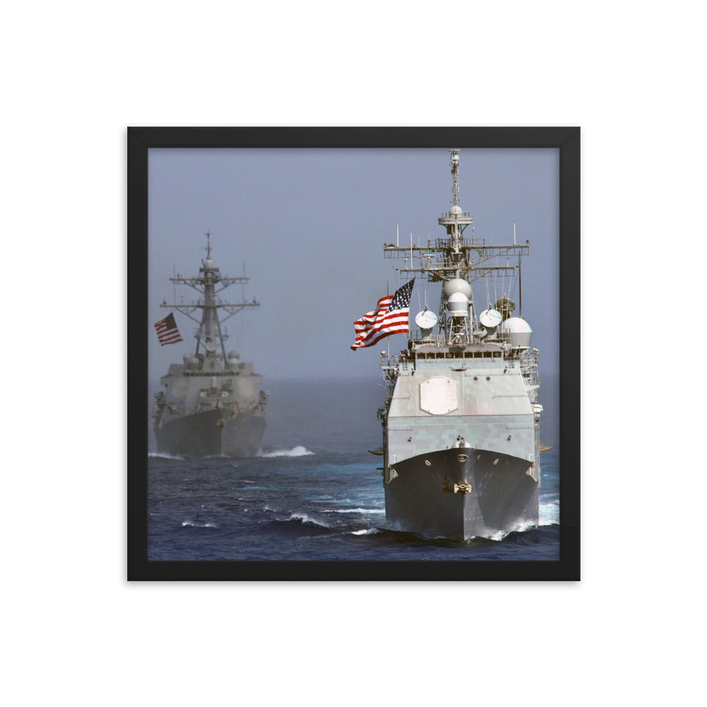 USS Cowpens (CG-63) Framed Ship Photo