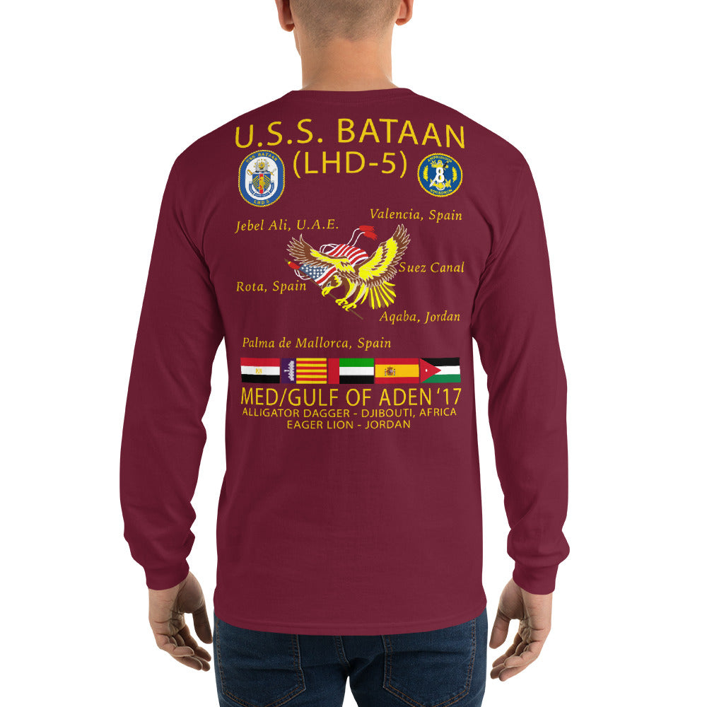 USS Bataan (LHD-5) 2017 Long Sleeve Cruise Shirt