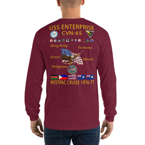 USS Enterprise (CVN-65) 1976-77 Long Sleeve Cruise Shirt