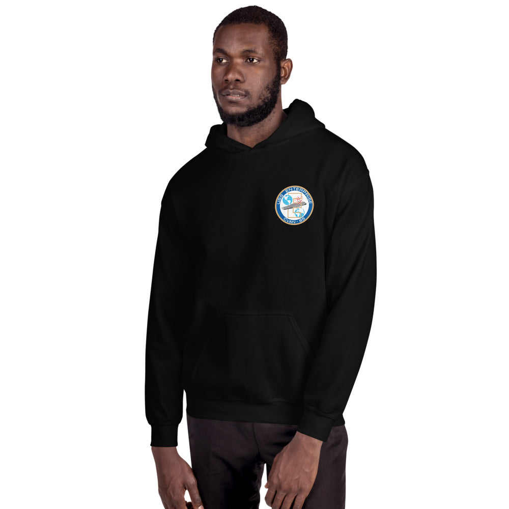 USS Enterprise (CVAN-65) 1964 Operation Sea Orbit Cruise Hoodie