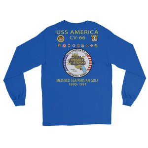 USS America (CV-66) 1990-91 Long Sleeve Cruise Shirt (Ver 2)