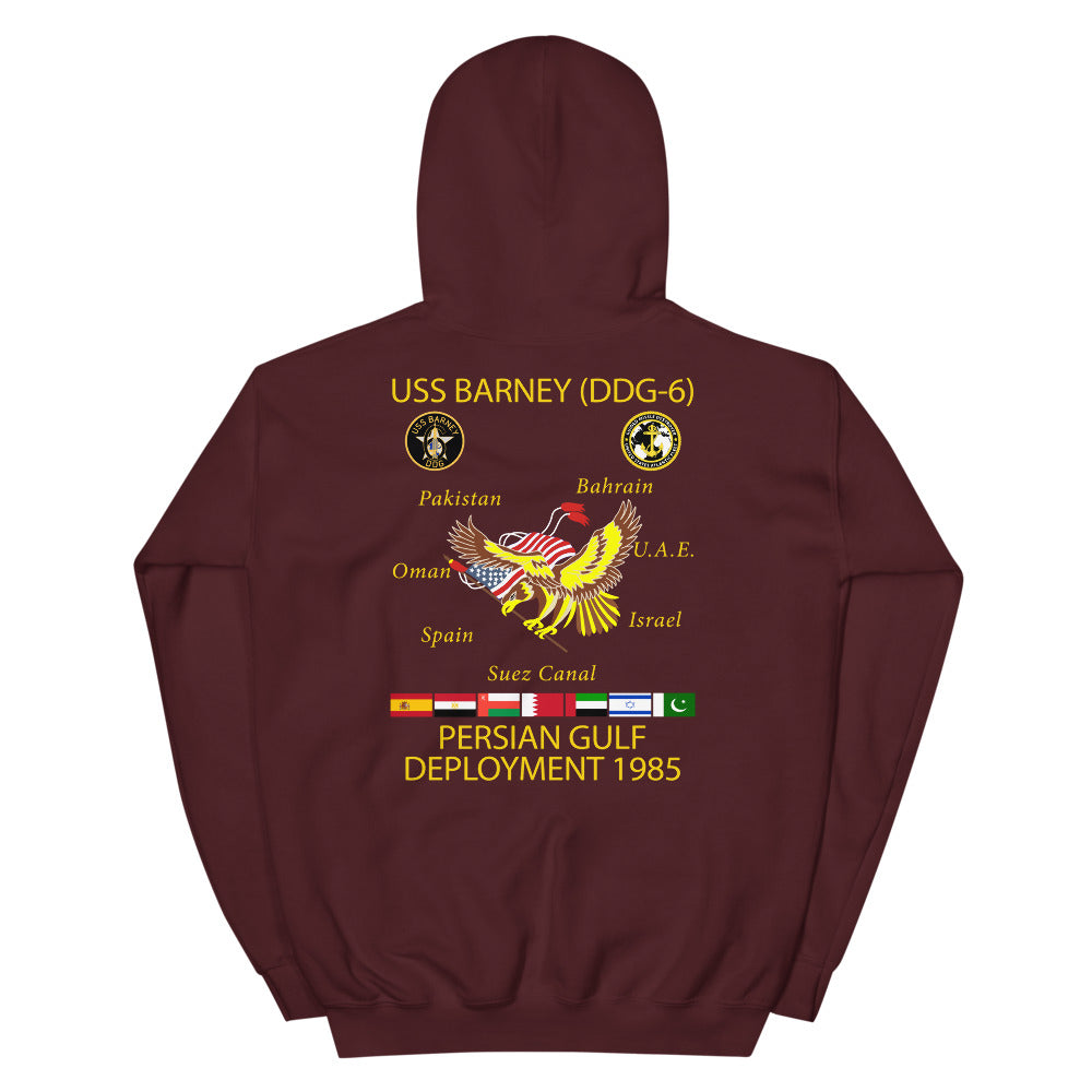 USS Barney (DDG-6) 1985 Cruise Hoodie