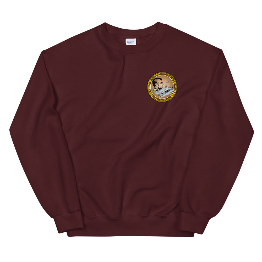 USS Abraham Lincoln (CVN-72) 2019-20 Cruise Sweatshirt - Family