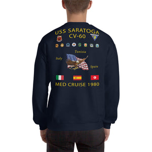 USS Saratoga (CV-60) 1980 Cruise Sweatshirt
