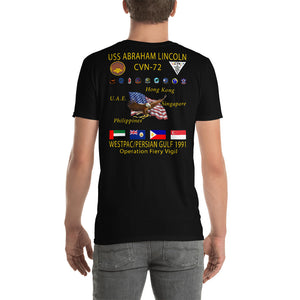 USS Abraham Lincoln (CVN-72) 1991 Cruise Shirt
