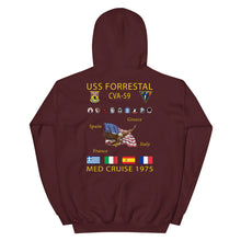 Load image into Gallery viewer, USS Forrestal (CVA-59) 1975 Cruise Hoodie