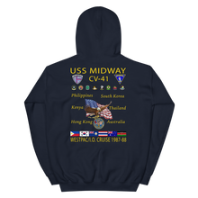 Load image into Gallery viewer, USS Midway (CV-41) 1987-88 Cruise Hoodie