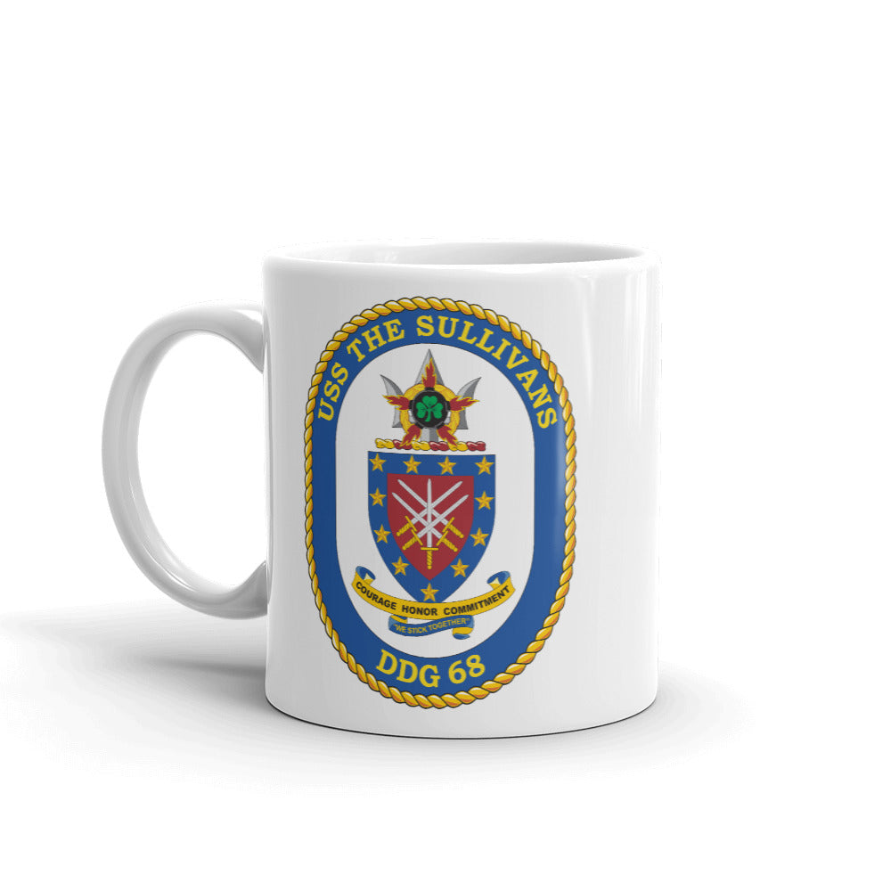 USS The Sullivans (DDG-68) Ship's Crest Mug