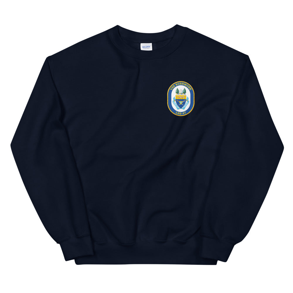 USS Rushmore (LSD-47) Ship's Crest Sweatshirt