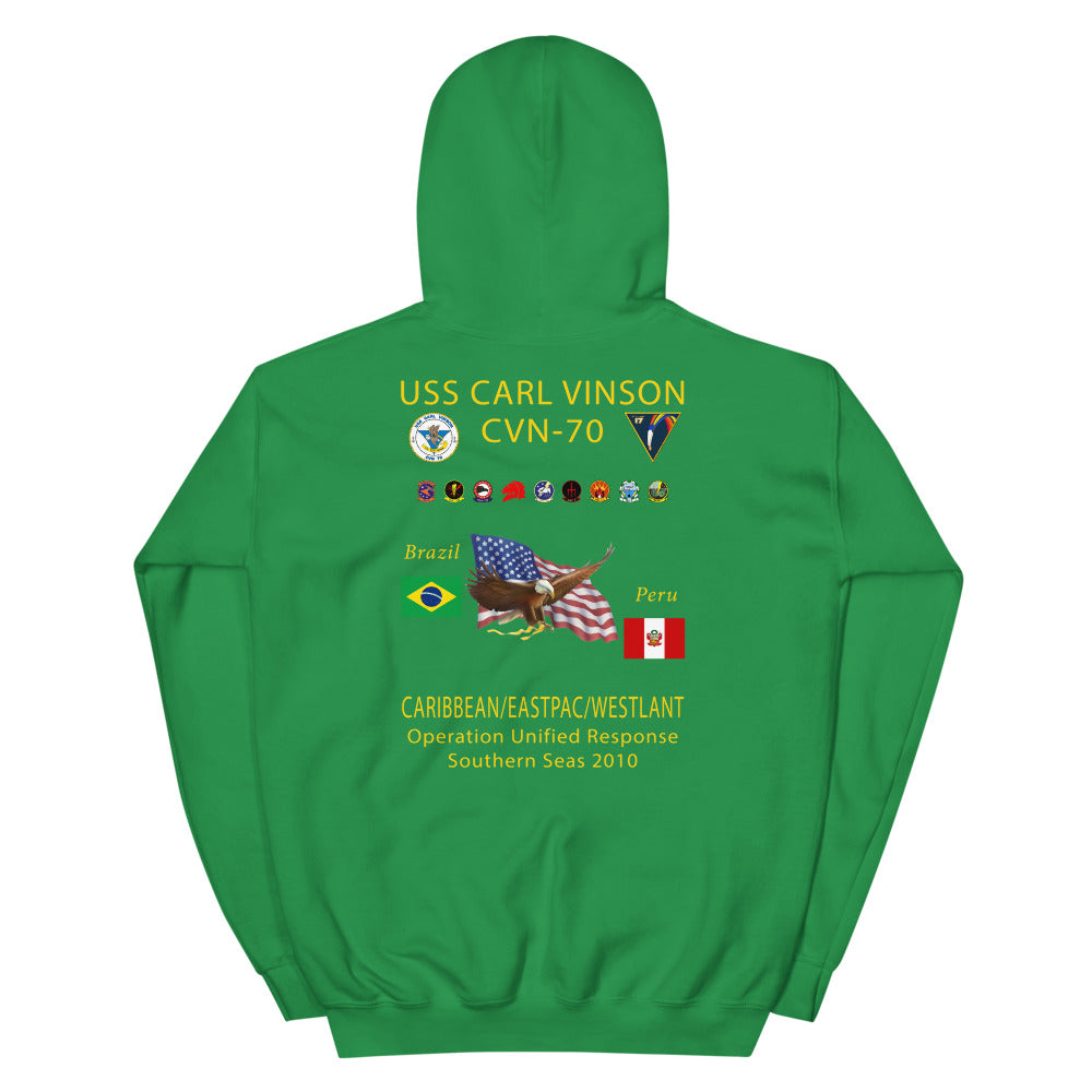 USS Carl Vinson (CVN-70) 2010 Southern Seas Cruise Hoodie