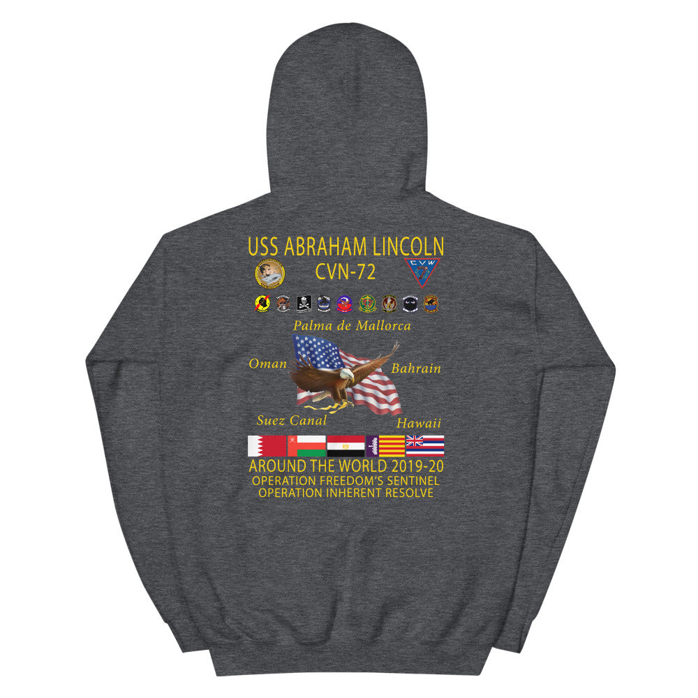 USS Abraham Lincoln (CVN-72) 2019-20 Cruise Hoodie