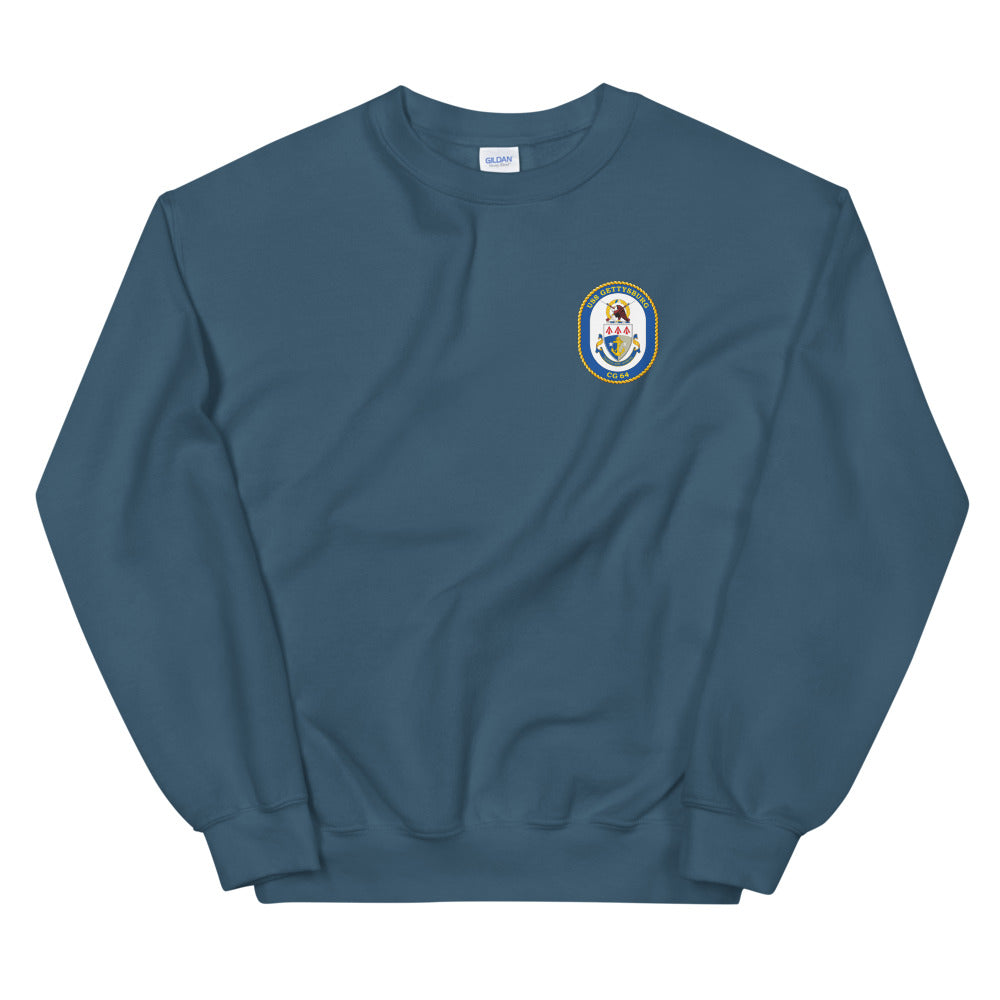 USS Gettysburg (CG-64) Ship's Crest Sweatshirt
