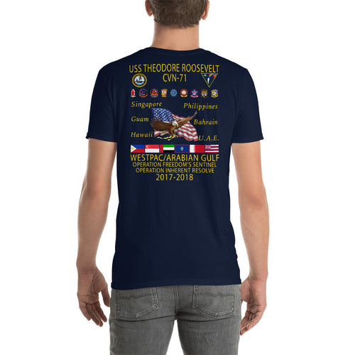 USS Theodore Roosevelt (CVN-71) 1988-89 Cruise Shirt