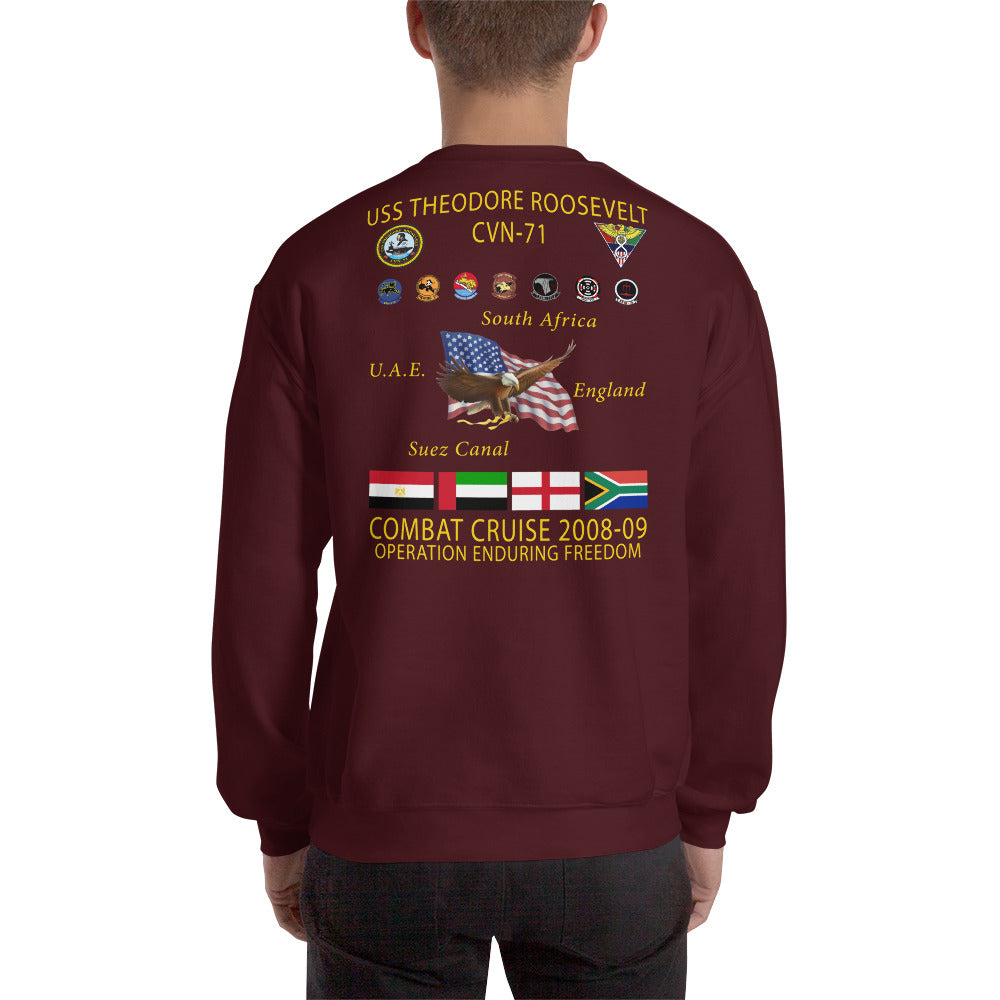 USS Theodore Roosevelt (CVN-71) 2008-09 Cruise Sweatshirt