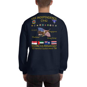 USS Independence (CV-62) 1993-94 Cruise Sweatshirt