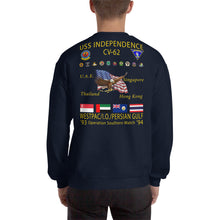 Load image into Gallery viewer, USS Independence (CV-62) 1993-94 Cruise Sweatshirt