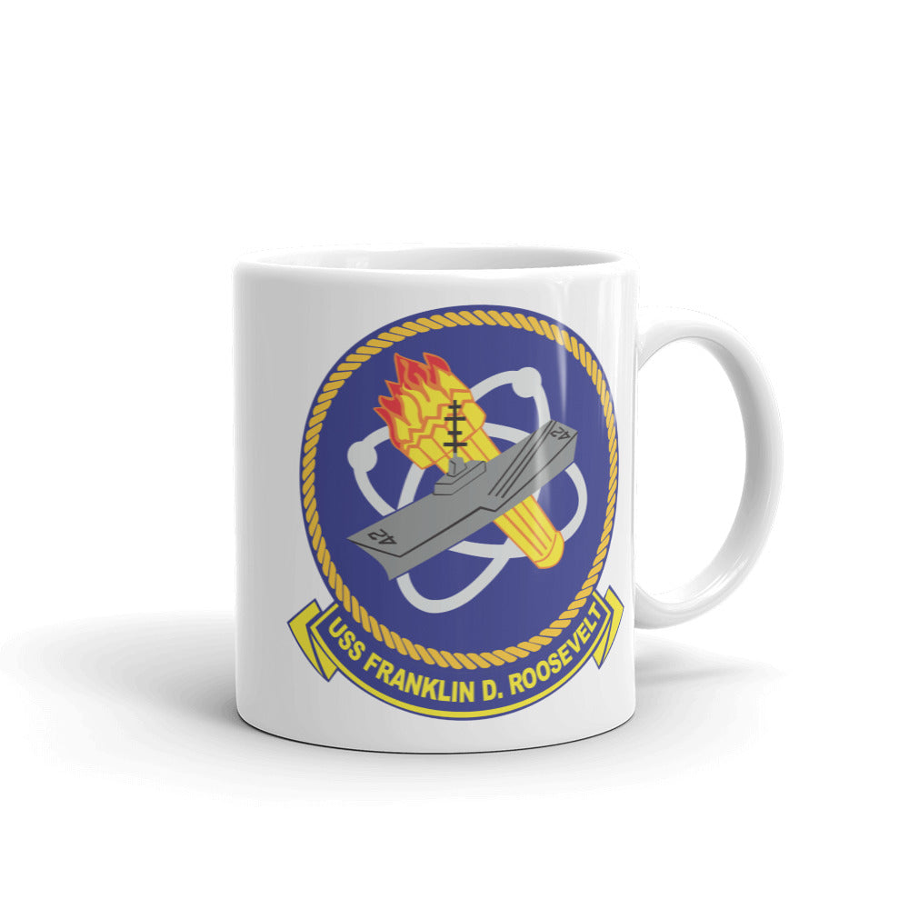 USS Franklin D. Roosevelt (CVB/CVA/CV-42) Ship's Crest Mug