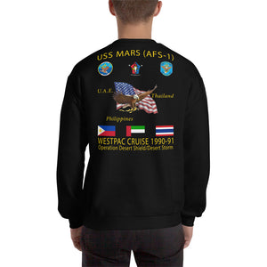 USS Mars (AFS-1) 1990-91 Cruise Sweatshirt