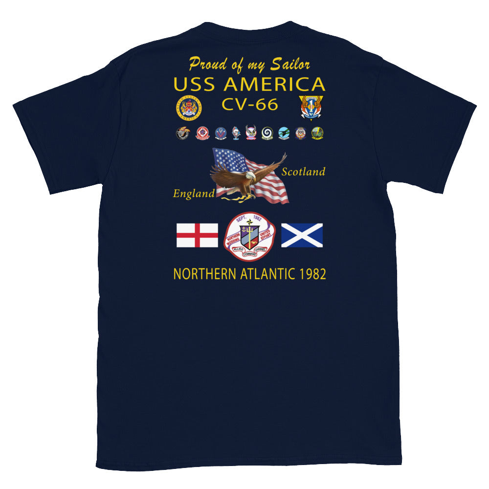 USS America (CV-66) 1982 Cruise Shirt - FAMILY