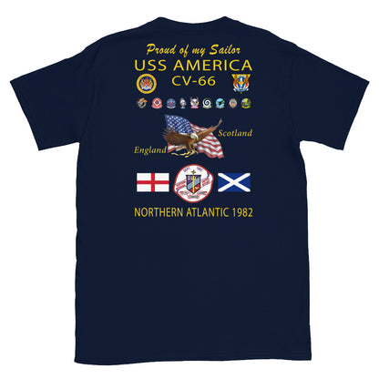 USS America (CV-66) 1982 Cruise Shirt - FAMILY
