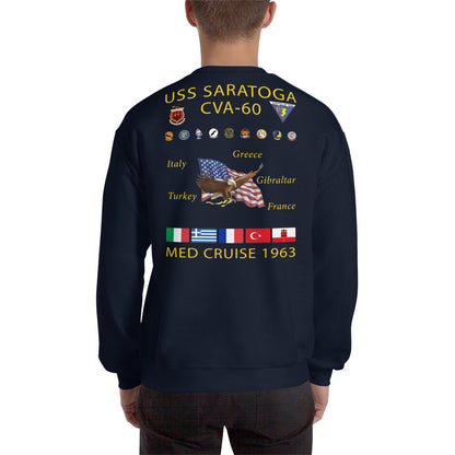 USS Saratoga (CVA-60) 1963 Cruise Sweatshirt