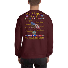 Load image into Gallery viewer, USS Ranger (CV-61) 1989 Cruise Sweatshirt
