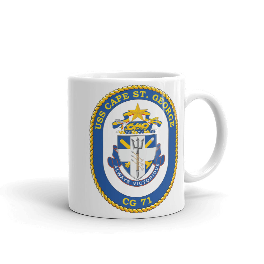 USS Cape St. George (CG-71) Ship's Crest Mug