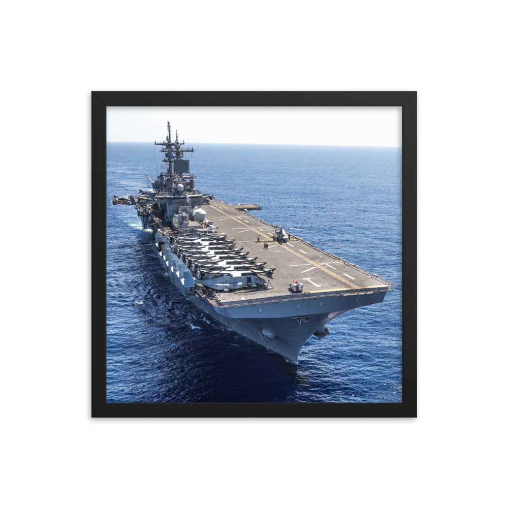 USS Wasp (LHD-1) Framed Ship Photo
