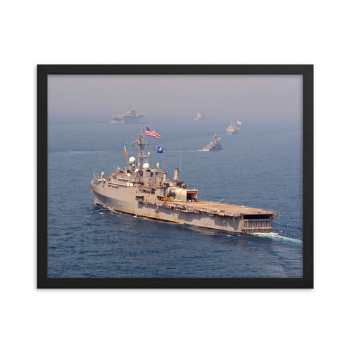 USS Denver (LPD-9) Framed Ship Photo