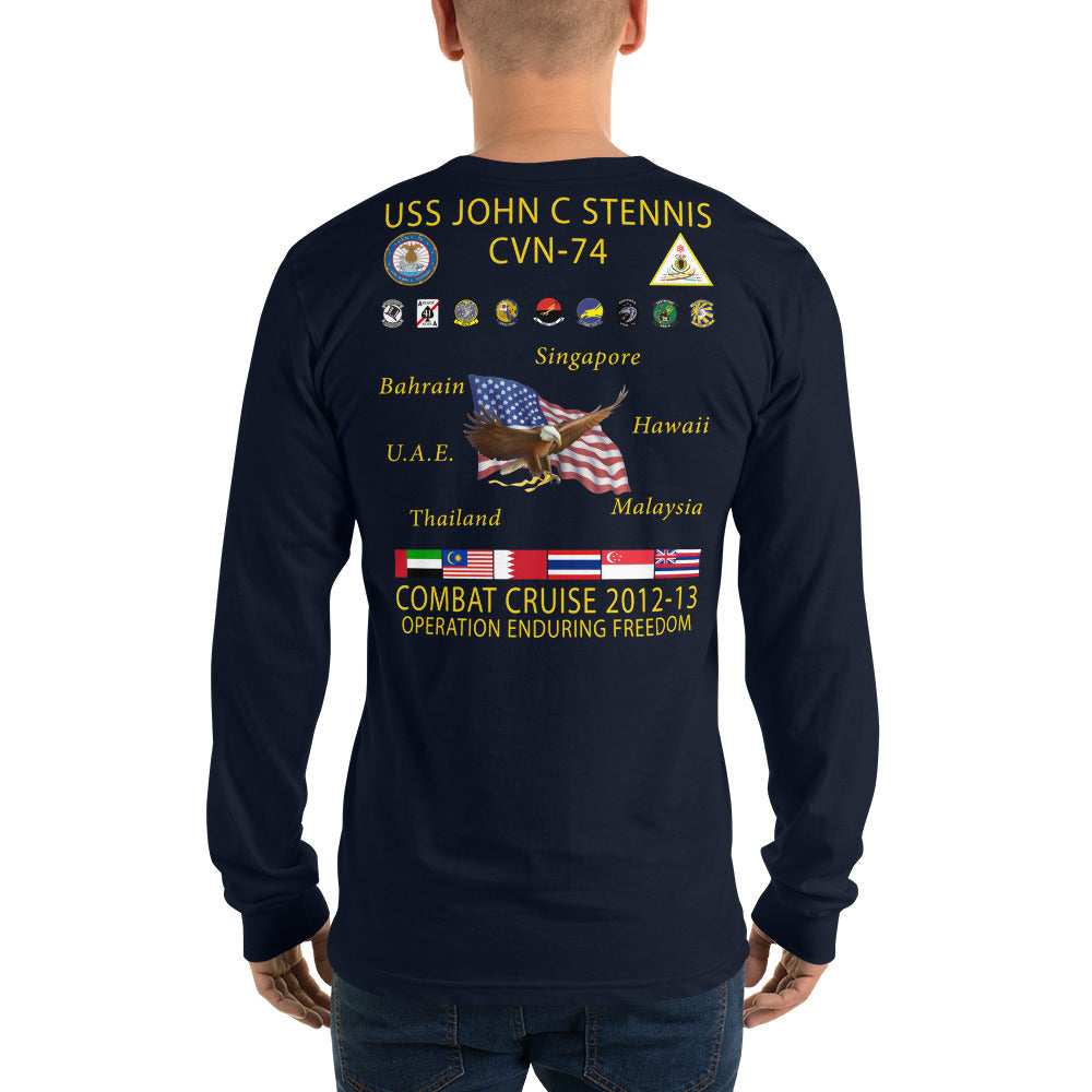 USS John C. Stennis (CVN-74) 2012-13 Long Sleeve Cruise Shirt