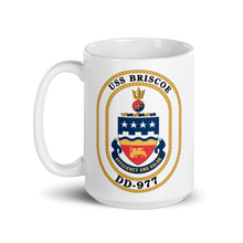 Load image into Gallery viewer, USS Briscoe (DD-977) Ship&#39;s Crest Mug