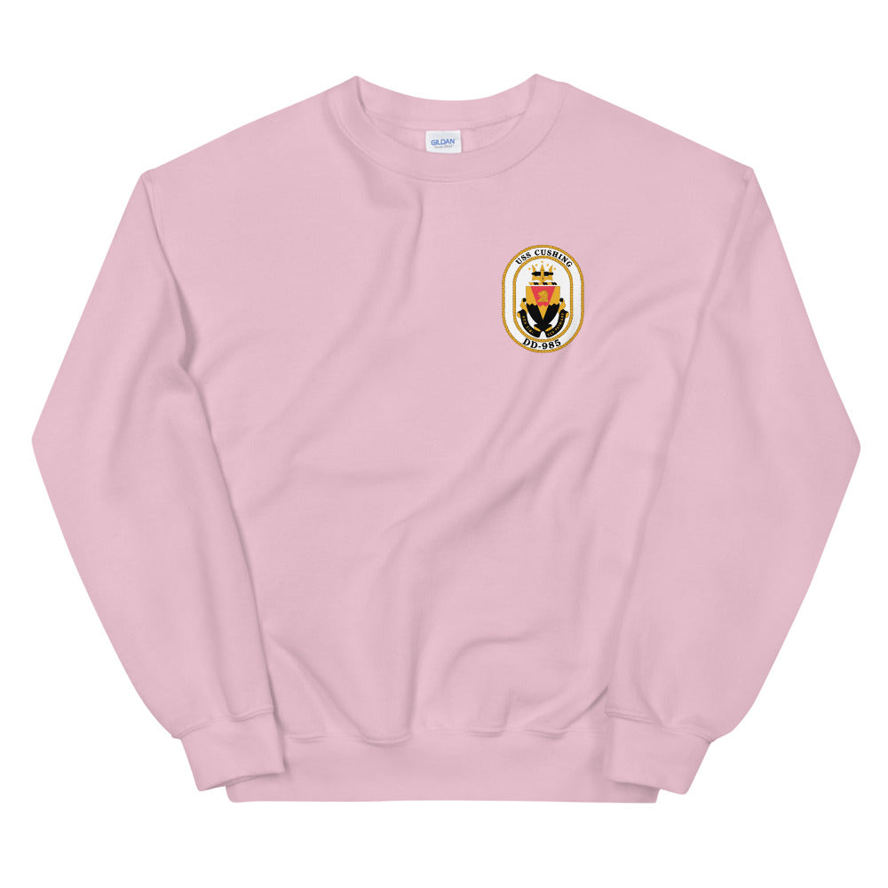 USS Cushing (DD-985) Ship's Crest Sweatshirt