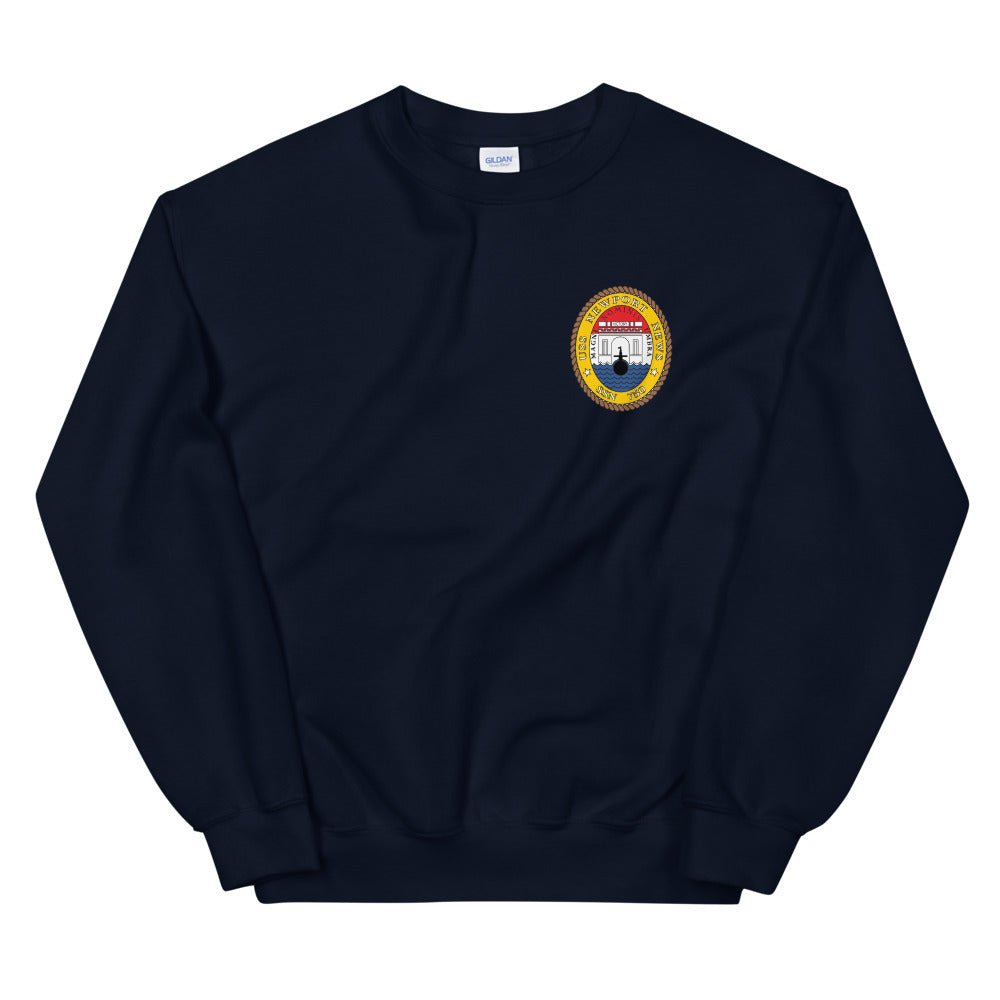 USS Newport News (SSN-750) Ship's Crest Sweatshirt