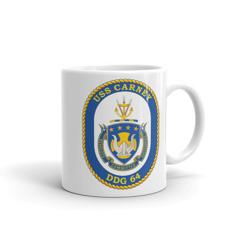 USS Carney (DDG-64) Ship's Crest Mug