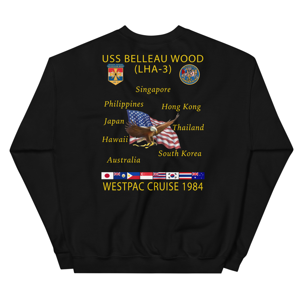 USS Belleau Wood (LHA-3) 1984 Cruise Sweatshirt