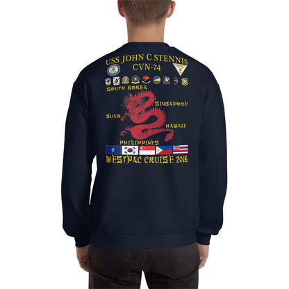 USS John C. Stennis (CVN-74) 2016 Cruise Sweatshirt