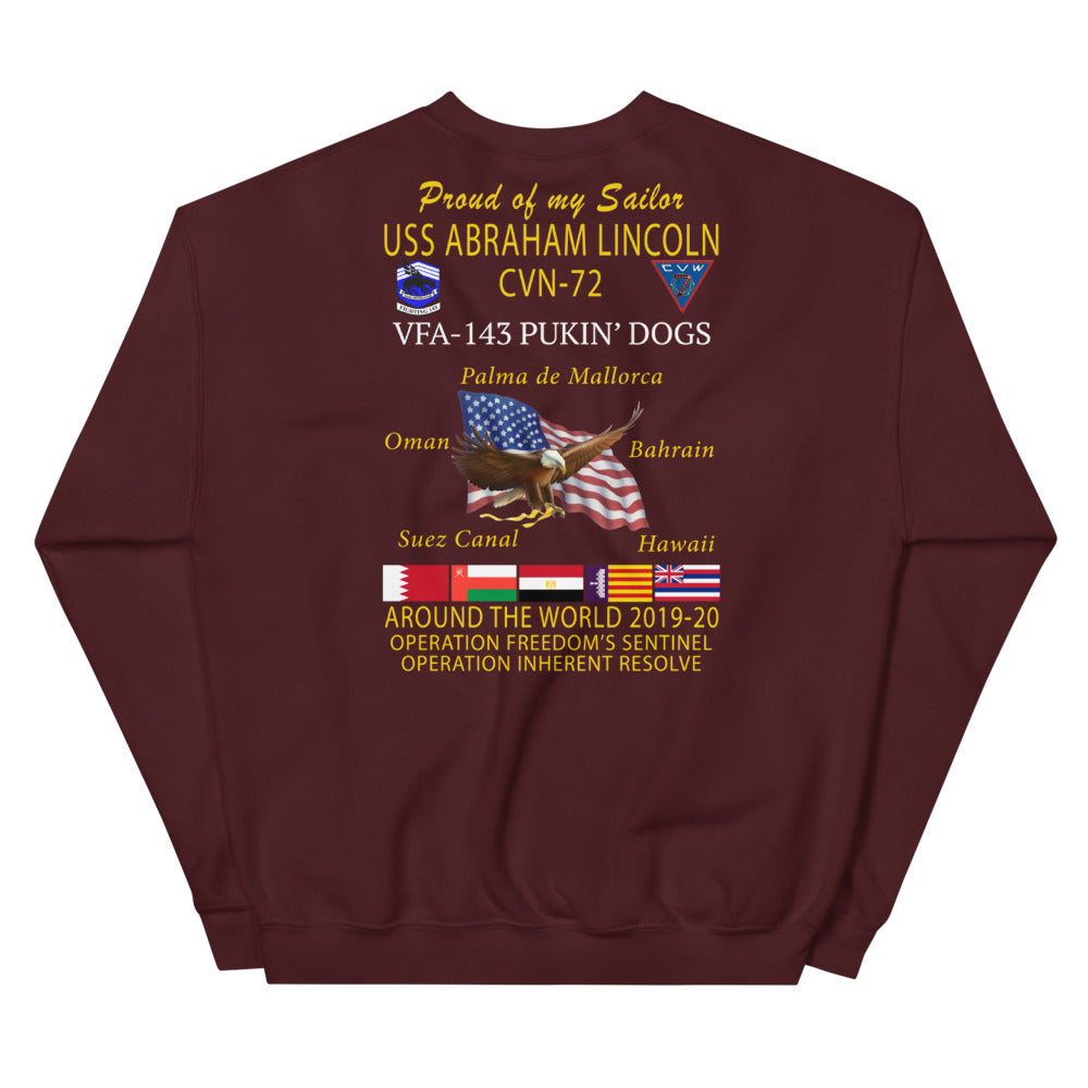 VFA-143 Pukin' Dogs 2019-20 Cruise Sweatshirt - Family