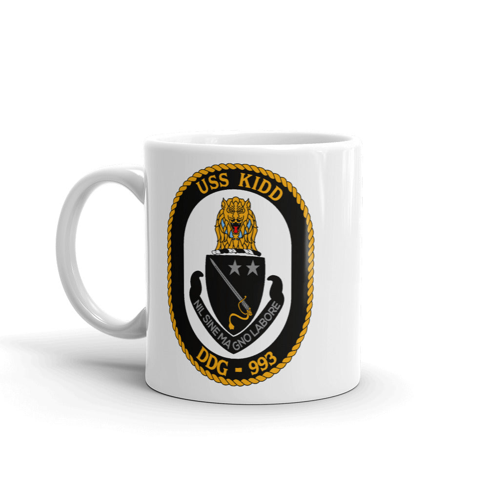 USS Kidd (DDG-993) Ship's Crest Mug