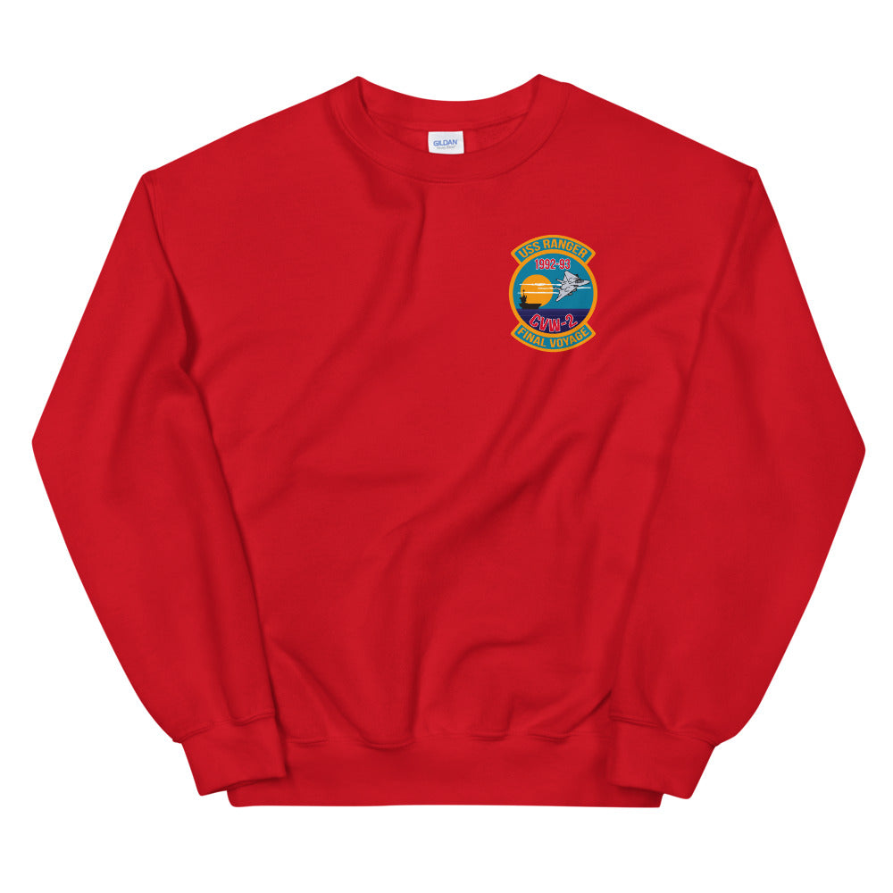 USS Ranger (CV-61) '92-'93 Final Voyage Sweatshirt