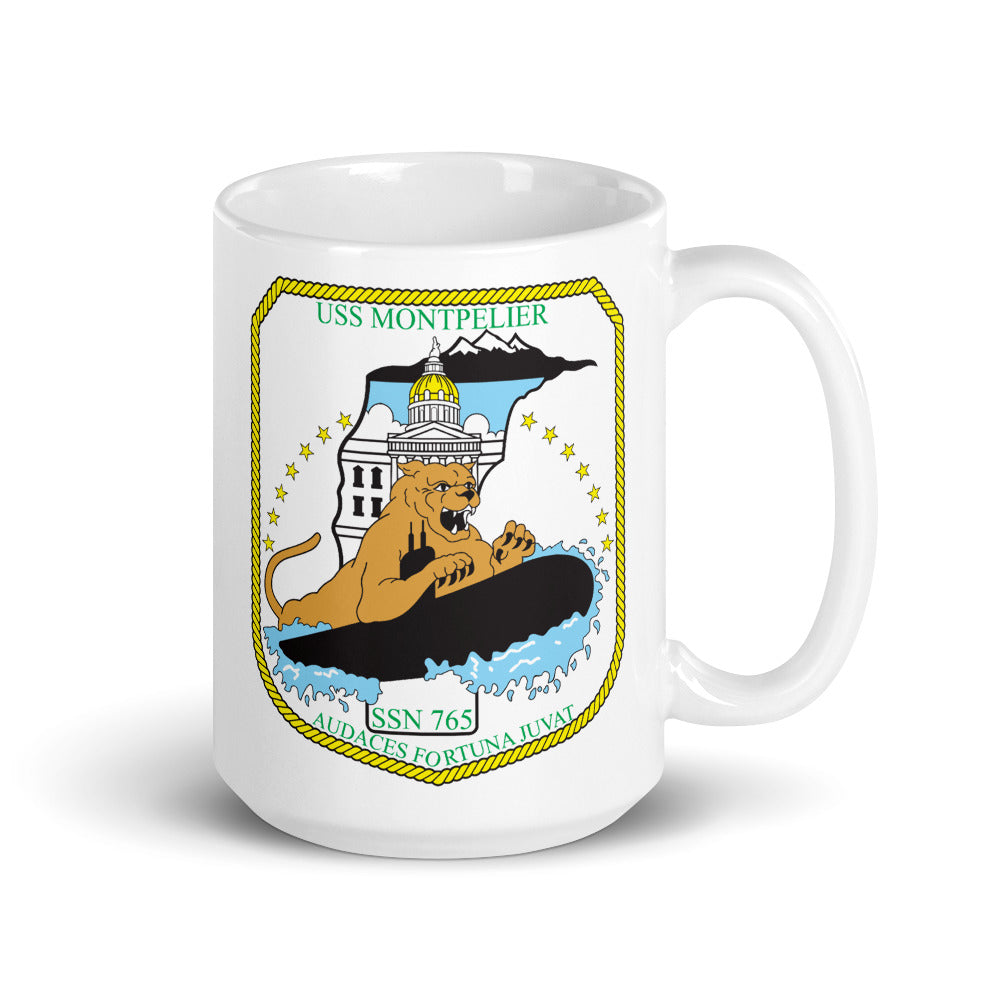 USS Montpelier (SSN-765) Ship's Crest Mug
