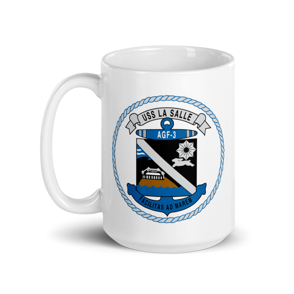 USS LaSalle (AGF-3) Ship's Crest Mug