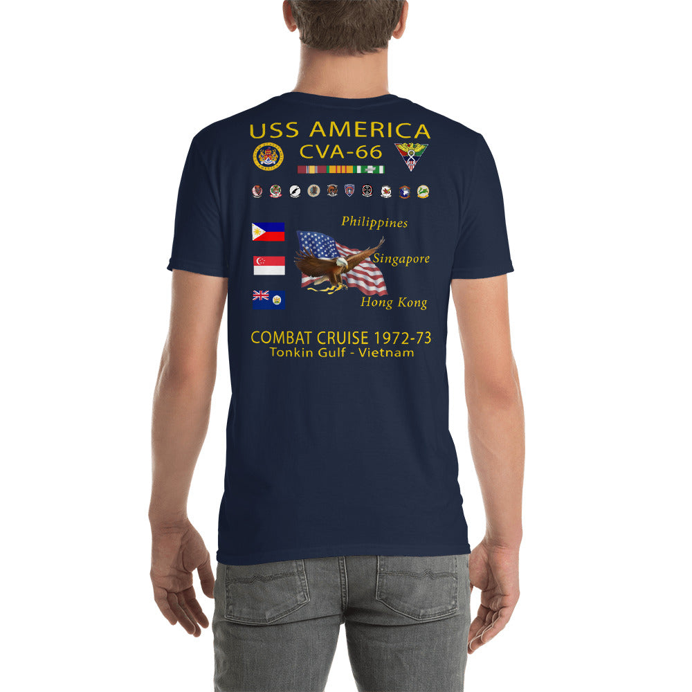 USS America (CVA-66) 1972-73 Cruise Shirt