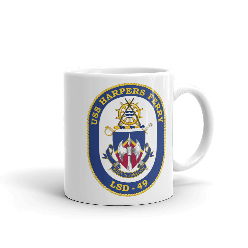 USS Harpers Ferry (LSD-49) Ship's Crest Mug