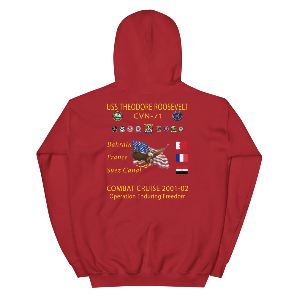 USS Theodore Roosevelt (CVN-71) 2001-02 Cruise Hoodie