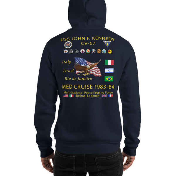 USS John F. Kennedy (CV-67) 1983-84 Cruise Hoodie