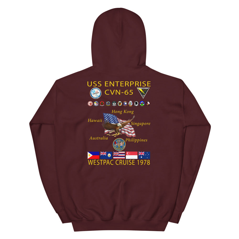 USS Enterprise (CVN-65) 1978 Cruise Hoodie