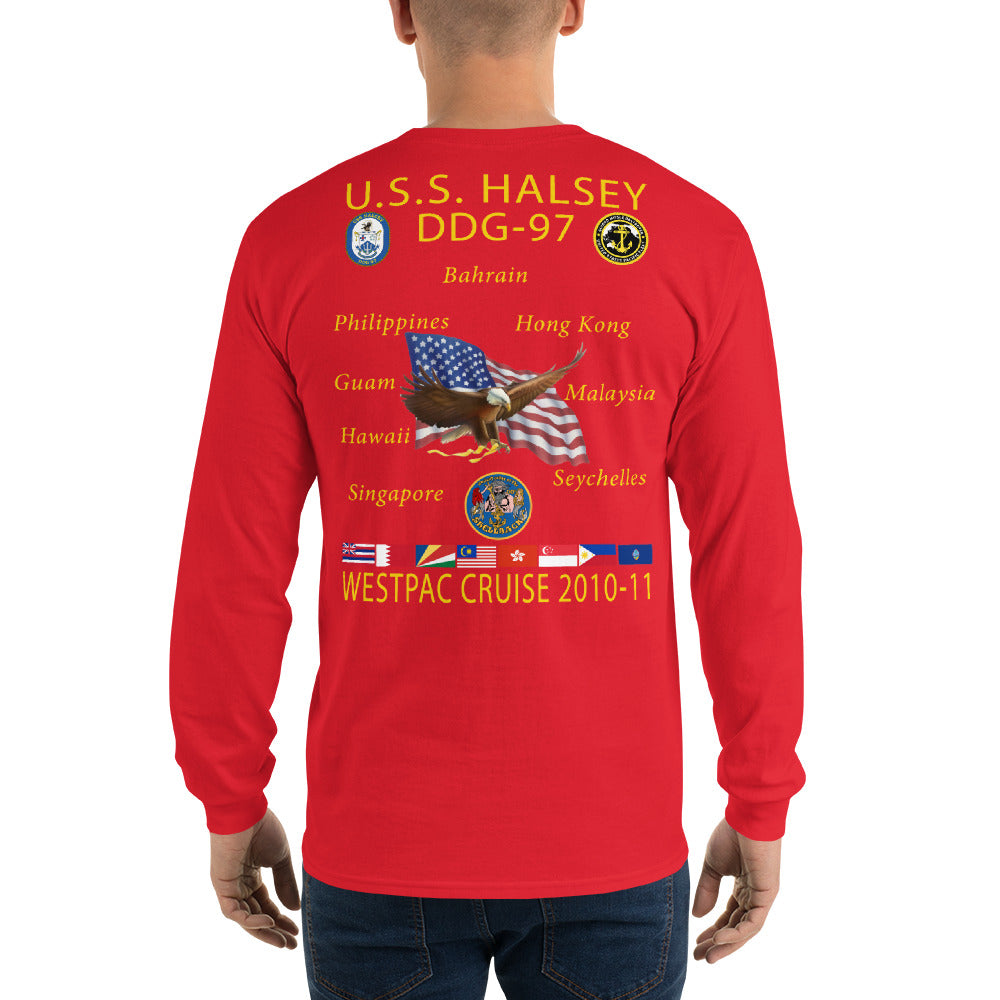 USS Halsey (DDG-97) 2010-11 Long Sleeve Cruise Shirt