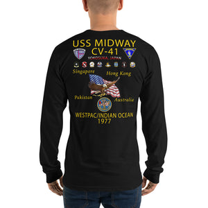 USS Midway (CV-41) 1977 Long Sleeve Cruise Shirt